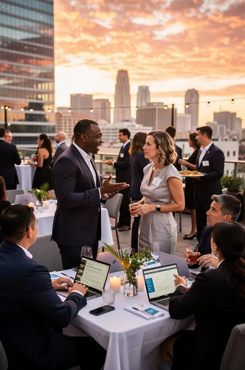 Professional team collaboration